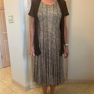 Elegant Black and White Dress